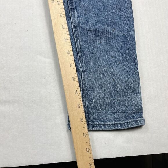 Pacsun Mens Stacked Skinny Jeans Blue Denim Slim Fit Stretch Zip Up Size 31 x 32 - Picture 4 of 10